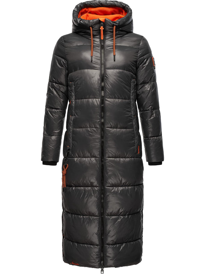 Navahoo Damen Warmer Winter Steppmantel mit Kapuze Schmuseengel XS-XXL XS Anthracite, XS Anthracite