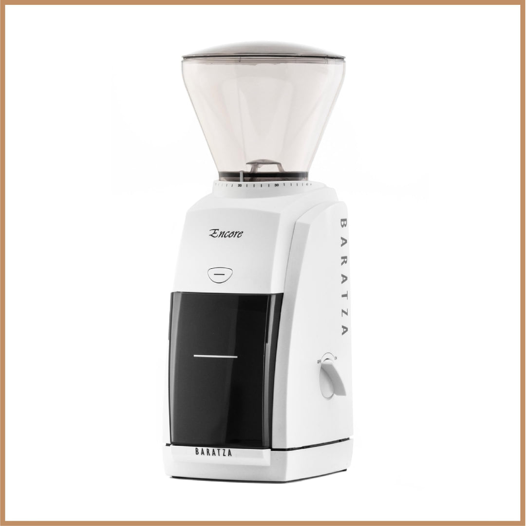 Baratza - Encore 230V Kaffeemühle - Elektrische Kaffeemühle mit Mahlwerk, Weiss, Weiss