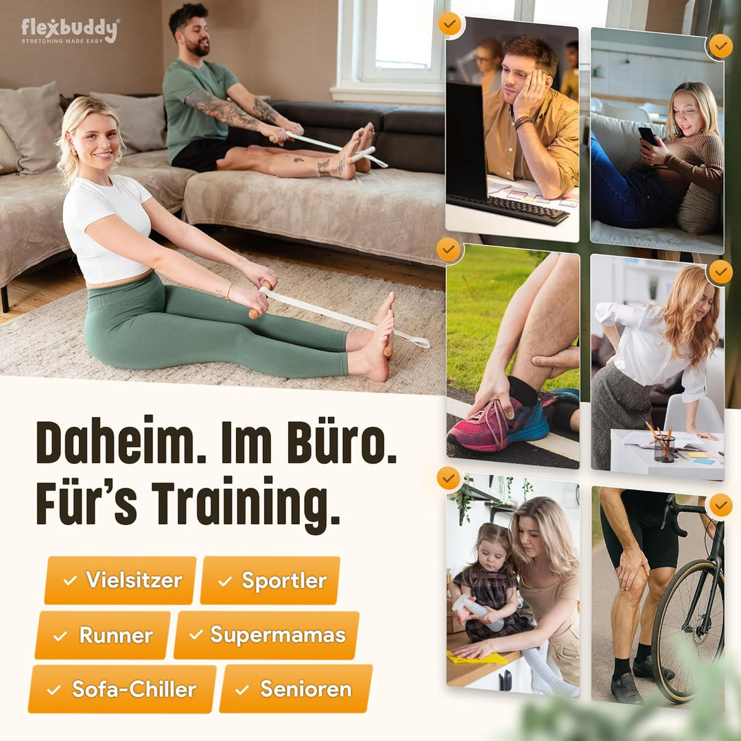 Dehngerät – 2-in-1 Flexibilitäts- & Rückentrainer | Mehr Beweglichkeit & Schmerzlinderung | Kompakte