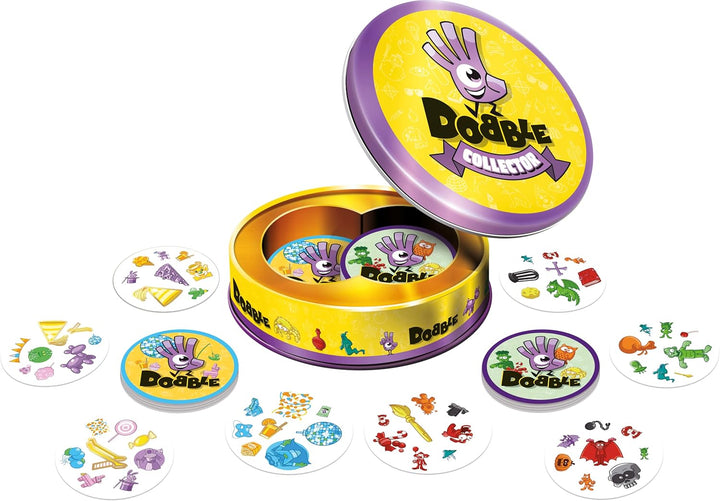 Asmodee, Dobble Collector, DE-Version, Familienspiel, Kartenspiel, Schnelles und lustiges Gesellscha