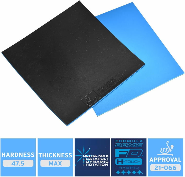 Donic Belag Bluestar A3 Max Schwarz, Max Schwarz