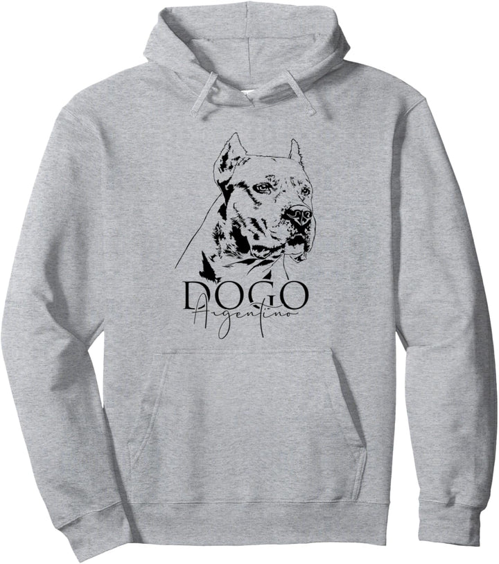 Dogo Argentino Hund Hunde Portrait Hundeportrait Hunde Pullover Hoodie