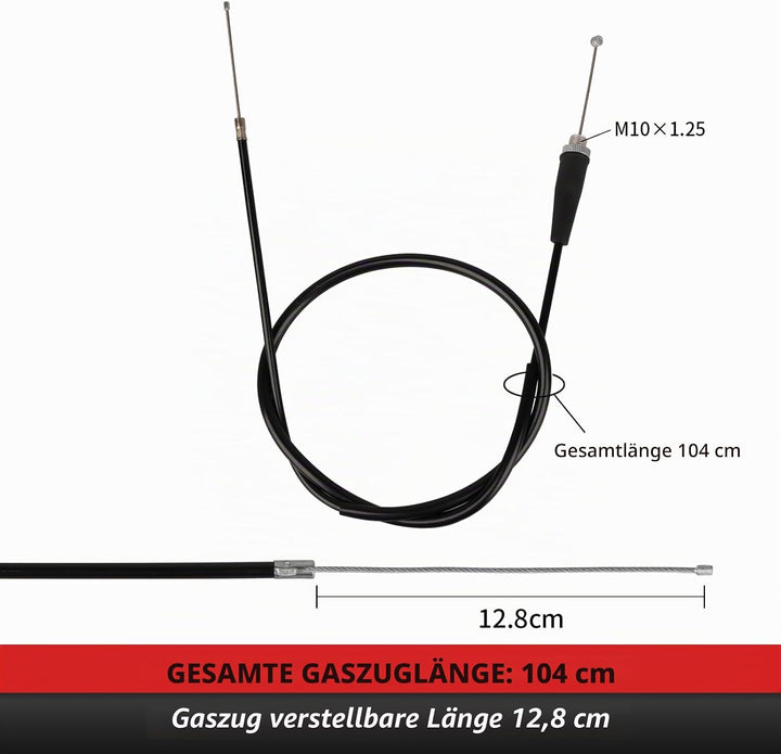 Nibbi Schnellgasgriff Handle 1 Aluminium Ribbon Kabel Handle Kit, Das Einen Gashebel, Einen Gasgriff