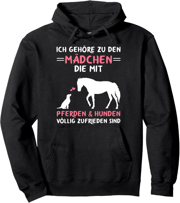 Ich Gehöre Zu Den Mädchen Pferde & Hunde Reiten Spruch Pullover Hoodie