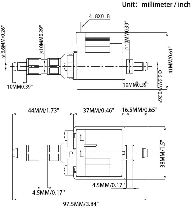JYPC-4 22 W AC 220 V – 240 V Original-Wasser-Saugpumpe für Bügeleisen, Dampfmopp, Kleidungsdampfer
