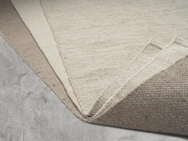 the carpet Boho Natur Wool Handgewebter Wollteppich im natürlichen skandinavischen Boho-Look, Handar