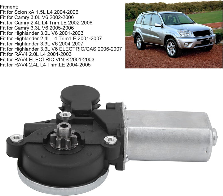 Qiilu Fensterhebermotor, Fensterhebermotor, Elektrischer Fensterhebermotor, Power Window Motor, Fron