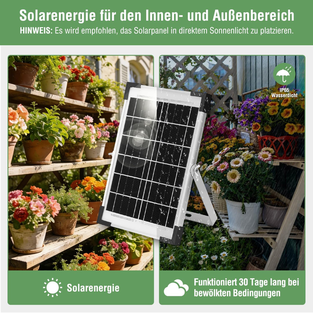 Solar Bewässerungssystem für 30 Topfpflanzen mit 35M Tropfschlauch | Automatische Bewässerung, Auto