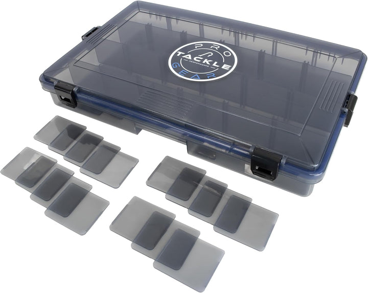 Köderbox Pro Tackle Lure Box Shallow Köderbox Kunstköderbox Tacklebox Angelbox zum Angeln, grau, was