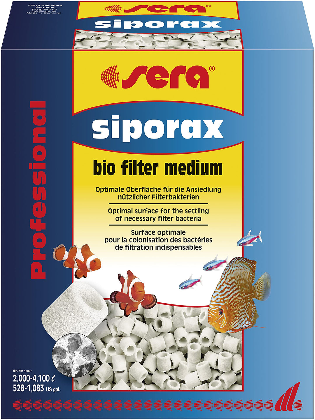 sera siporax Professional 15 mm 10 l 10 Liter Single, 10 Liter Single