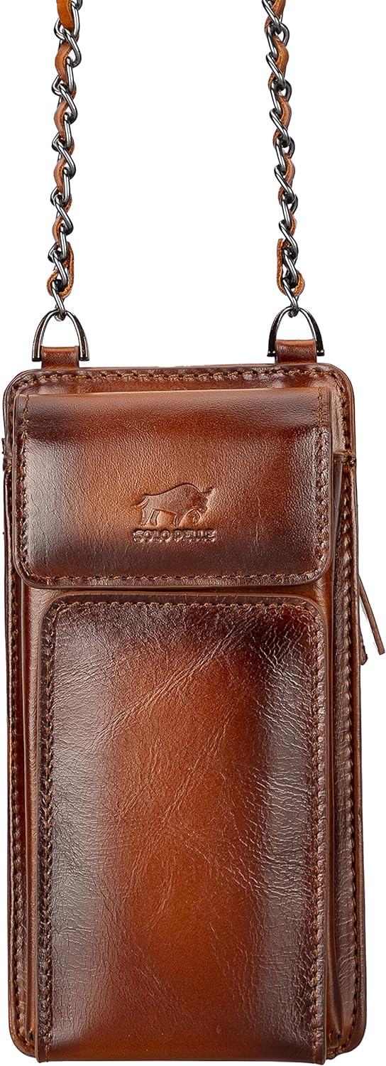 Solo Pelle Leder Telefonetui/Geldbörse/Reisetasche passend zu Allen Geräten bis 7 Zoll auch iPhone 1