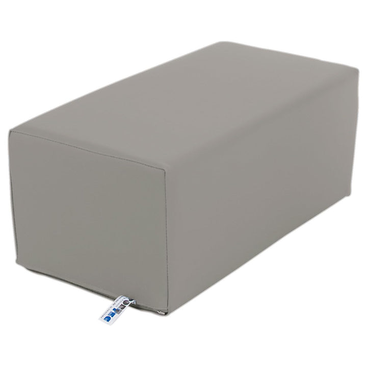 Sport-Tec Stufen-Lagerungskissen Stufenlagerungswürfel Lagerungswürfel 50x25x20 cm Grau, Grau