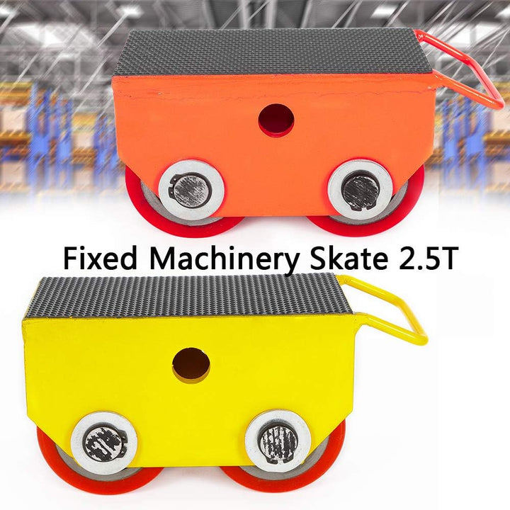 2.5T Transportfahrwerk Fixed Steel Machinery Skate Panzerrollen Schwerlastrollen Maschinen Rollen St