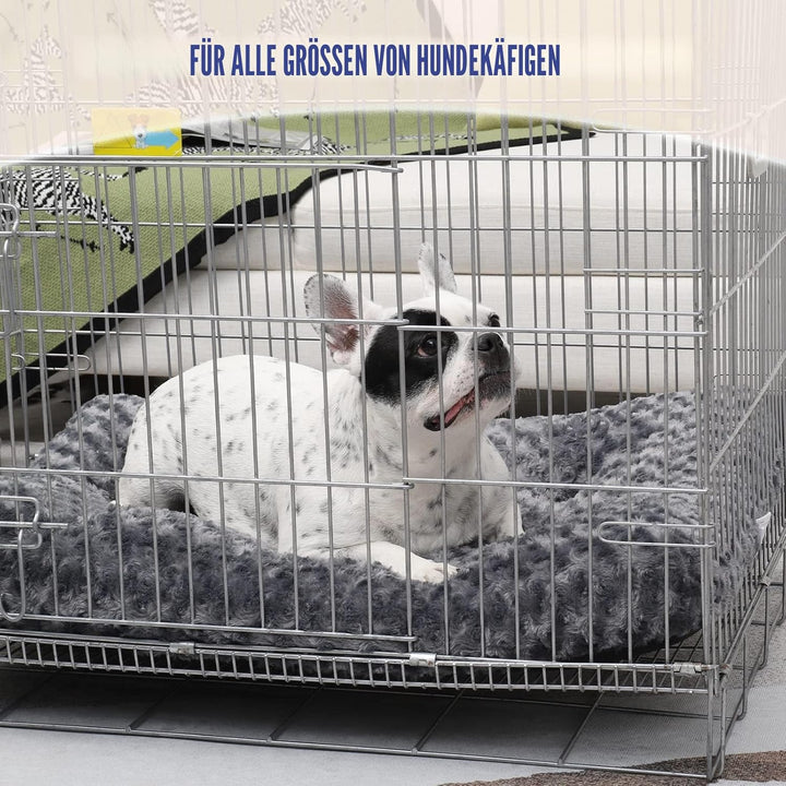 KSIIA Hundebett mittelgrosse Hunde Waschbar, Hundekissen flauschig, M Hundematte für kleine mittelgr