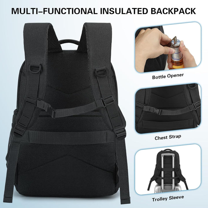 Kühlrucksack mit Doppeldecker Taktischer Kühltasche Rucksack Herren Klein Isoliert Auslaufsicherer R