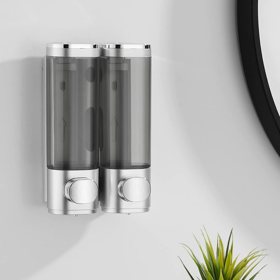 modunful Shampoo Conditioner Dispenser, Shower Dispenser Drill-Free Shampoo Dispenser für Dusche Wan