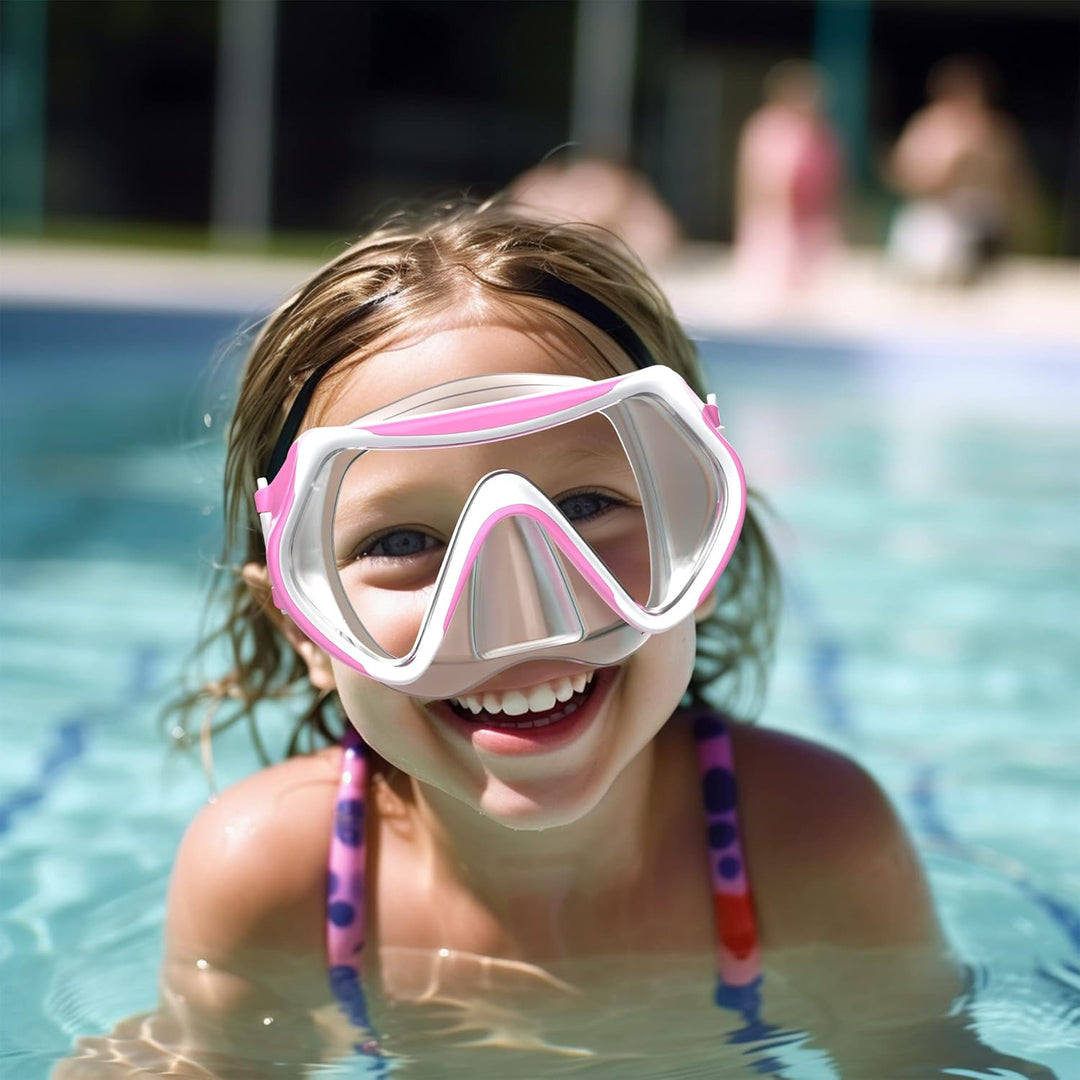 ZABERT M9 Kinder Taucherbrille,Kinder Schwimmbrille für 2 3 4 5 6 Jahre Jungen Mädchen, Prämie beque