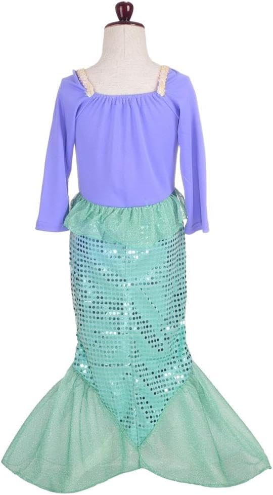 Lito Angels Prinzessin Arielle Meerjungfrau Kleid Kostüm Cosplay Party Verkleidung für Kinder Mädche