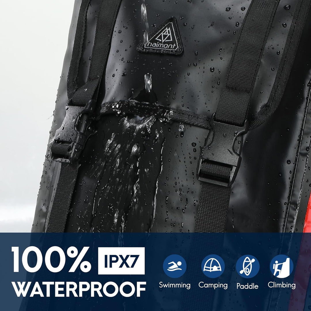 Haimont Wasserdichte Drybag Rucksack Gross Kapazität IPX7 Schwimmend Trockentasche für Camping Wande
