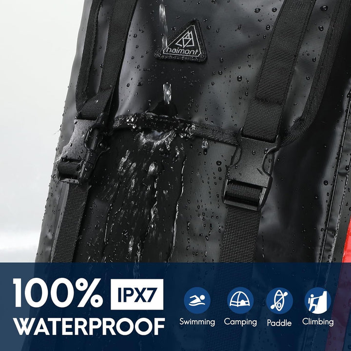 Haimont Wasserdichte Drybag Rucksack Gross Kapazität IPX7 Schwimmend Trockentasche für Camping Wande