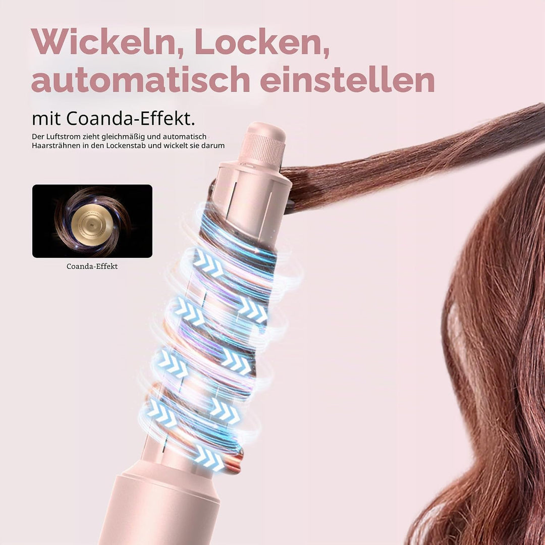Pro Hairstyler 8 in 1 Set - 1400w Ionen Haartrockner Mit Diffusor | 110000 U/Min Airstyler Haarstyle