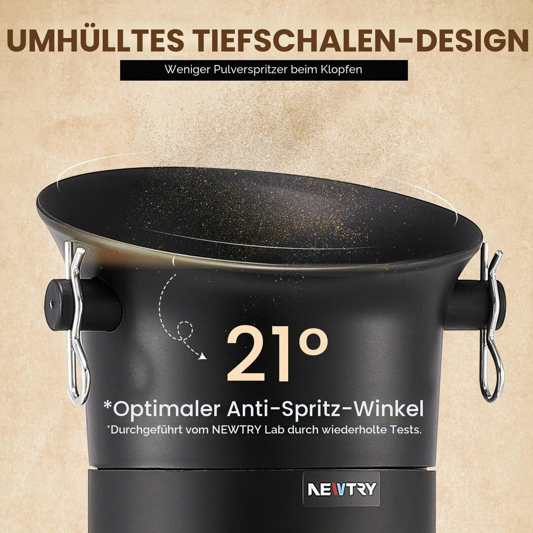 NEWTRY Knock Box Kommerzielle, Espresso Kaffeesatz-Klopfbox | 19 L grosses kaffeesatz abschlagbehält