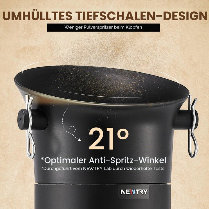 NEWTRY Knock Box Kommerzielle, Espresso Kaffeesatz-Klopfbox | 19 L grosses kaffeesatz abschlagbehält