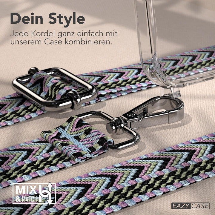 EAZY CASE Handykette - Verstellbares Taschenband kompatibel mit iPhone 17, Schulterriemen, Handykord