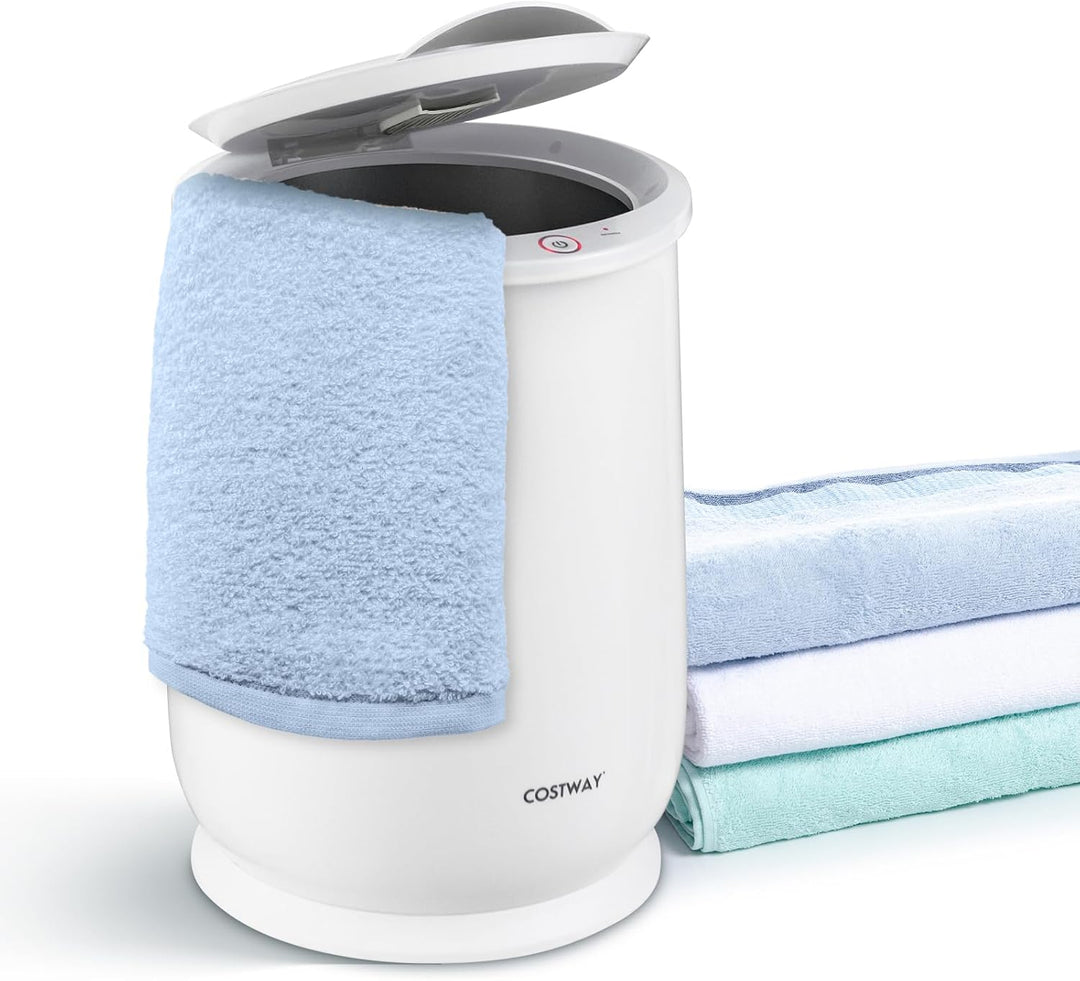 COSTWAY 21L Handtuchwärmer Eimer, Handtuchtrockner mit 20-90 Min. Timer & 2-5H Trocknungsmodus, Deck