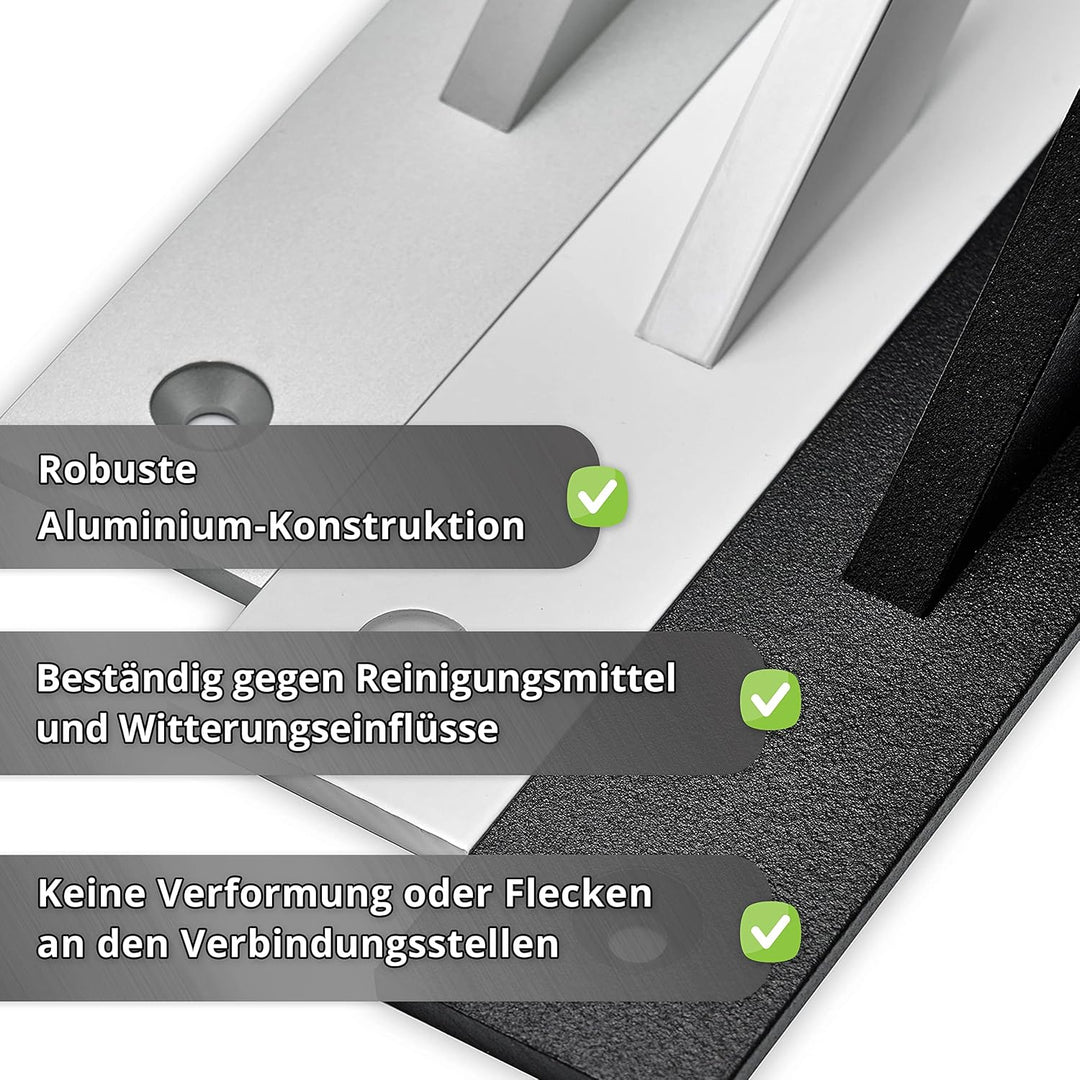 Alusfera Regalhalterung - Dekorative Regalwinkel - Regalhalter 120 mm - Wandregal Halterung - Langle