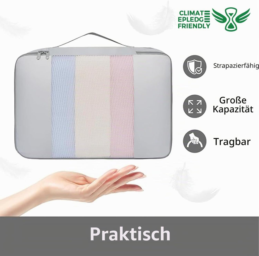 BAGAIL 6er-Set Packwürfel in verschiedenen Grössen Packorganizer für Reisezubehör Gepäck Handgepäck