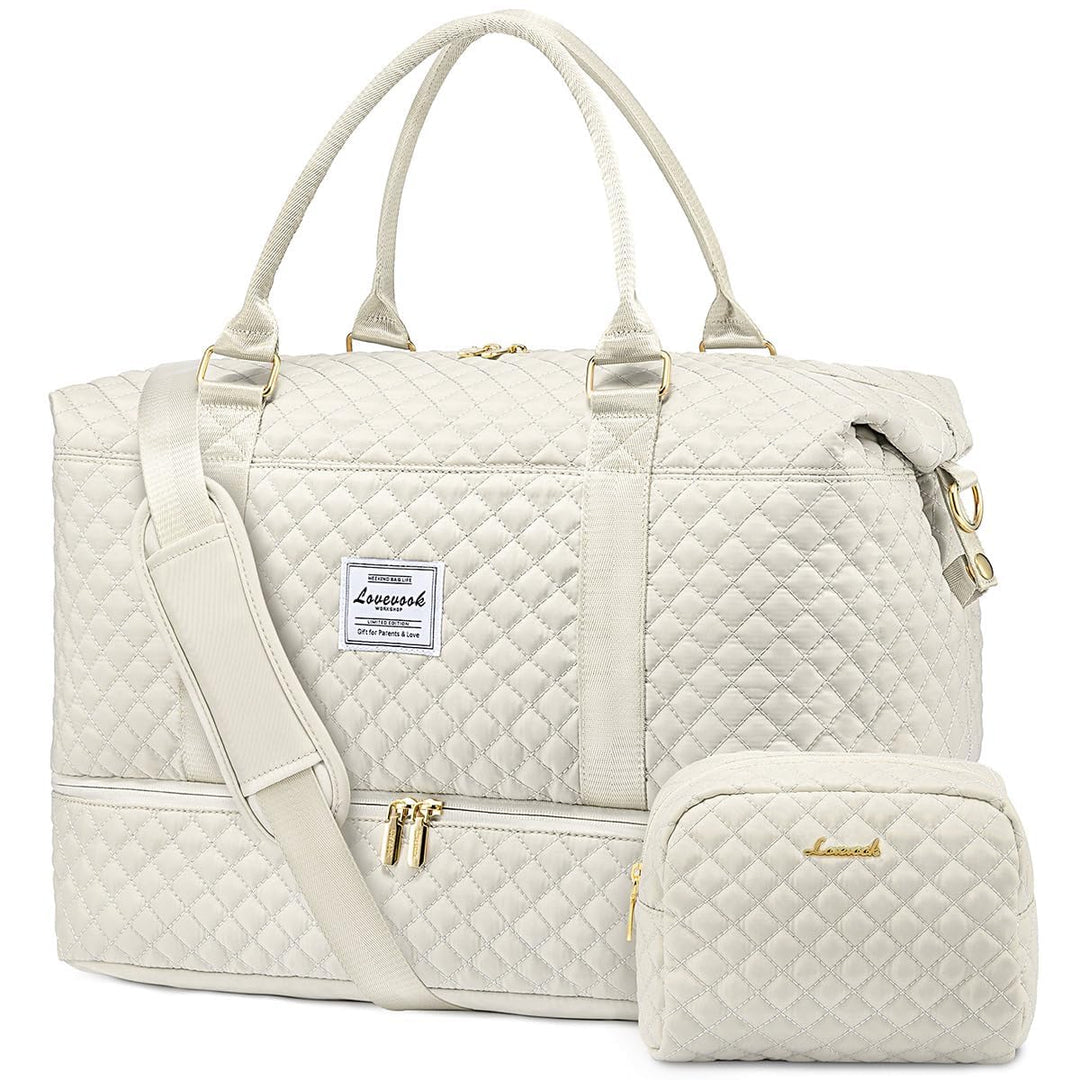 LOVEVOOK Sporttasche Damen Reisetasche Gross mit Kosmetiktasche Weekender Travel Duffle Bag mit Schu