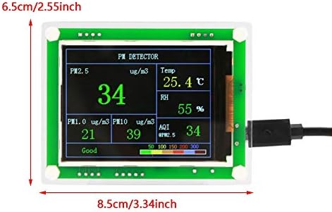 Luftqualitätsmonitor, Formaldehyddetektor, tragbarer multifunktionaler digitaler PM2.5-Luftqualitäts