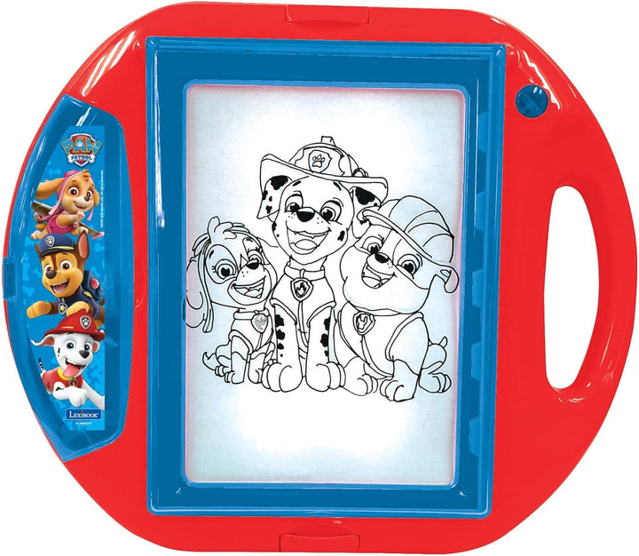Lexibook CR310PA Paw Patrol Zeichenprojektor 4 Stempel, 10 Vorlagen, beleuchteten Fläche, 1 Stift en