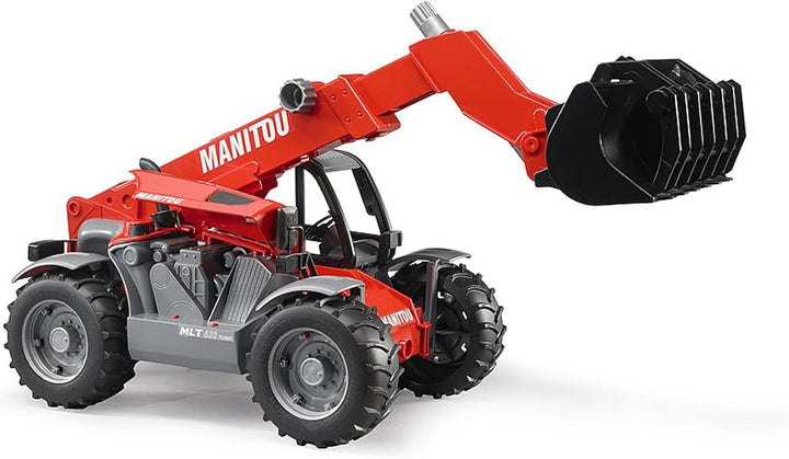 bruder 02125 - Manitou Teleskoplader MLT 633-1:16 Baufahrzeug Baumaschine Stapler Radlader