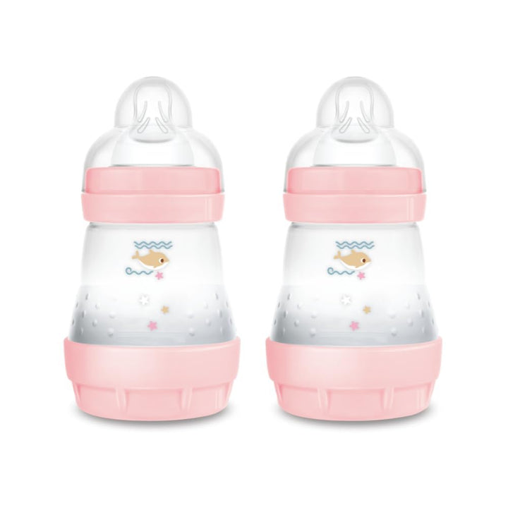 MAM Easy Start Babyflasche, 160 ml (2er-Set), Set mit 2 Anti-Kolik-Flaschen für gemischtes Stillen,