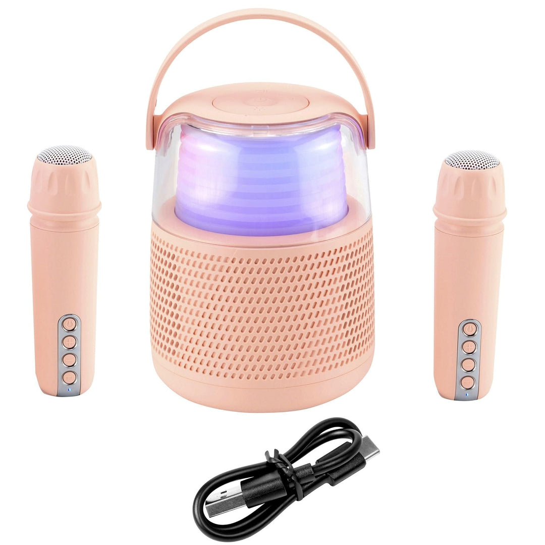 Maginon KKS-2M Karaoke Maschine mit 2 Mikrofonen Kinder Bluetooth Karaoke-Anlage Wireless Lautsprech