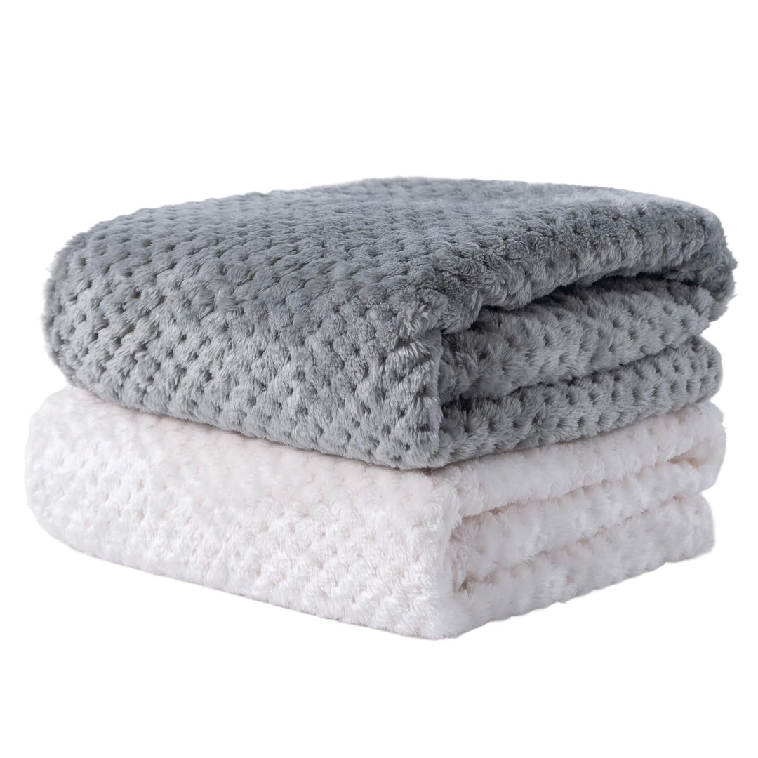 SLSON 2 Decken Hundedecken Katzendecken,Weiche Doppelseitige Haustierdecken für Sofas, Stühle,Autos,