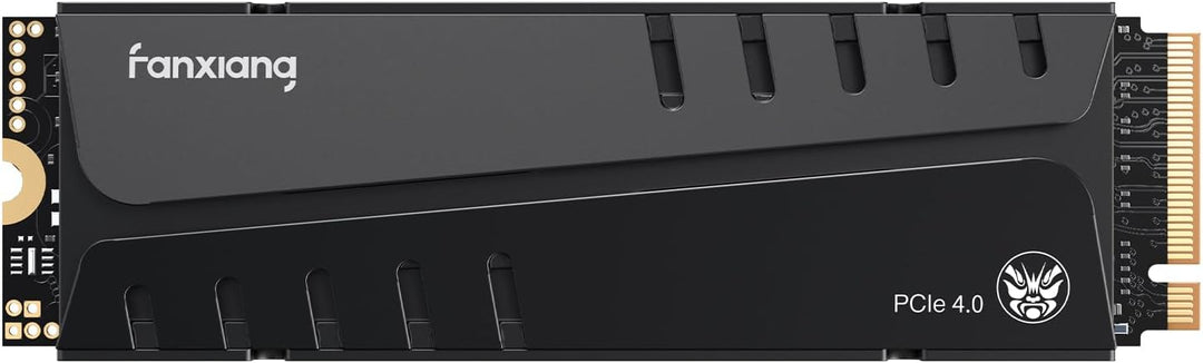 M2 SSD 4TB Nvme M.2 2280 Interne SSD Festplatte PCIe 4.0 mit Kühlkörper, 7450MB/s Lesen, 6800MB/s Sc