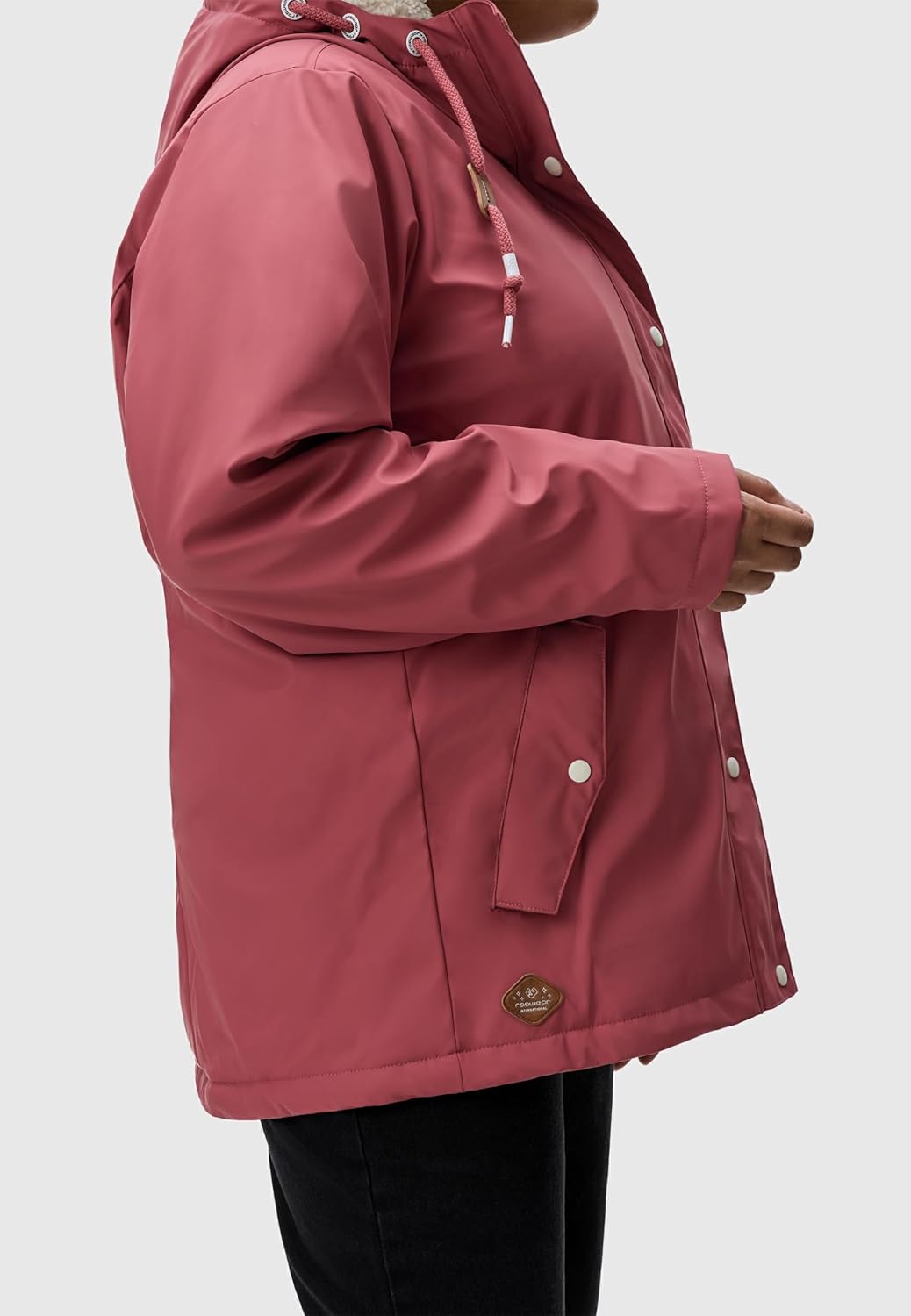 Ragwear Damen Winterjacke Kurze Regenjacke wasserdicht warm gefüttert mit Kapuze Marge XS-6XL XXL Ro