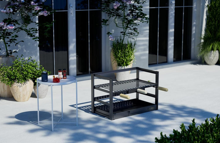 Imex El Zorro Grillschublade mit Grillrost, Schwarz, 72 x 41 x 35 cm,