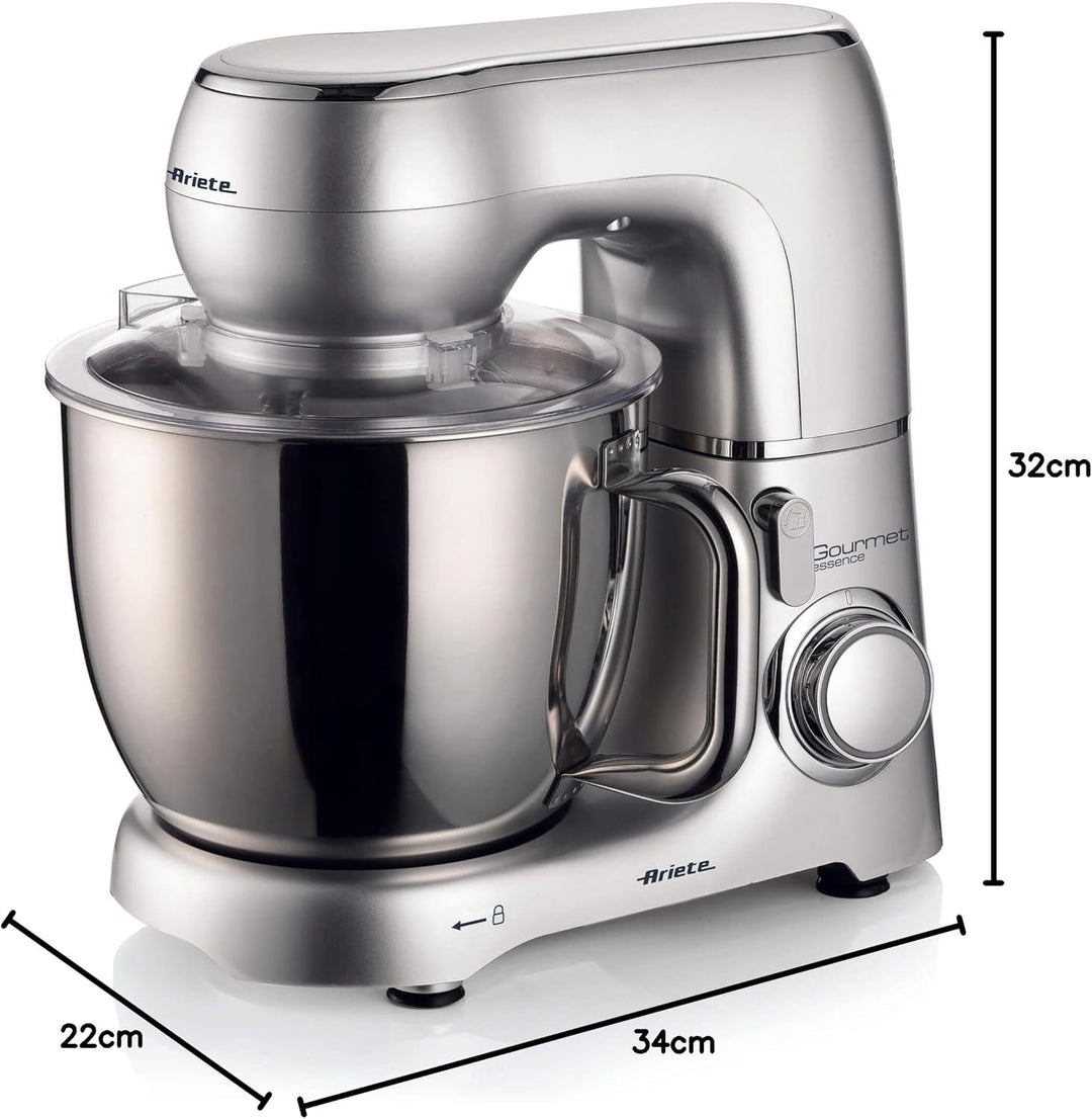 Ariete 1583 Gourmet Essence Knetmaschine, Knetmaschine, Kneten, Schlagen und Amalgama, 1300 W, Fassu