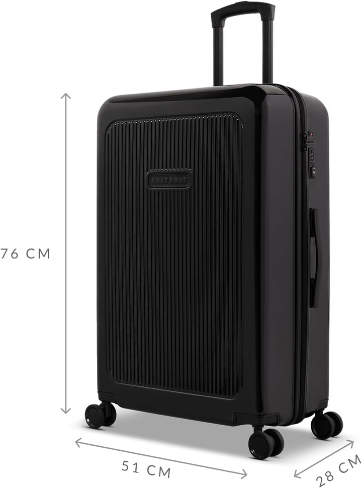 SUITSUIT Koffer Gross 75 cm - Hartschalen Reisekoffer mit Rollen - TSA-Schloss - 71 L - Expression B