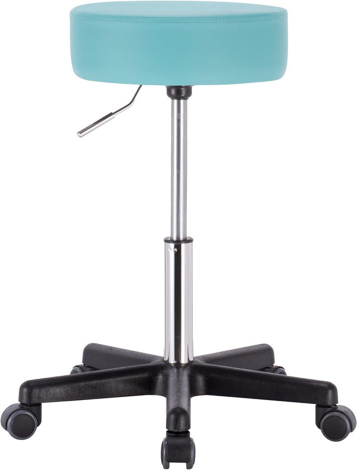 1stuff® Profi Rollhocker Drehhocker Squash - Sitzhöhe ca. 51-71cm - Arzthocker Arbeitshocker Bürohoc