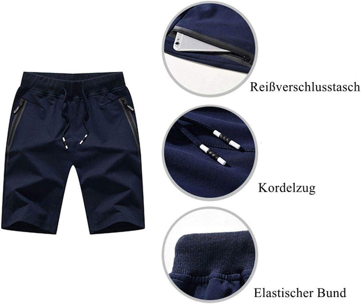 Tansozer Kurze Hosen Herren Shorts Mit Taschen L Armeegrün 01, L Armeegr&#xFC;n 01