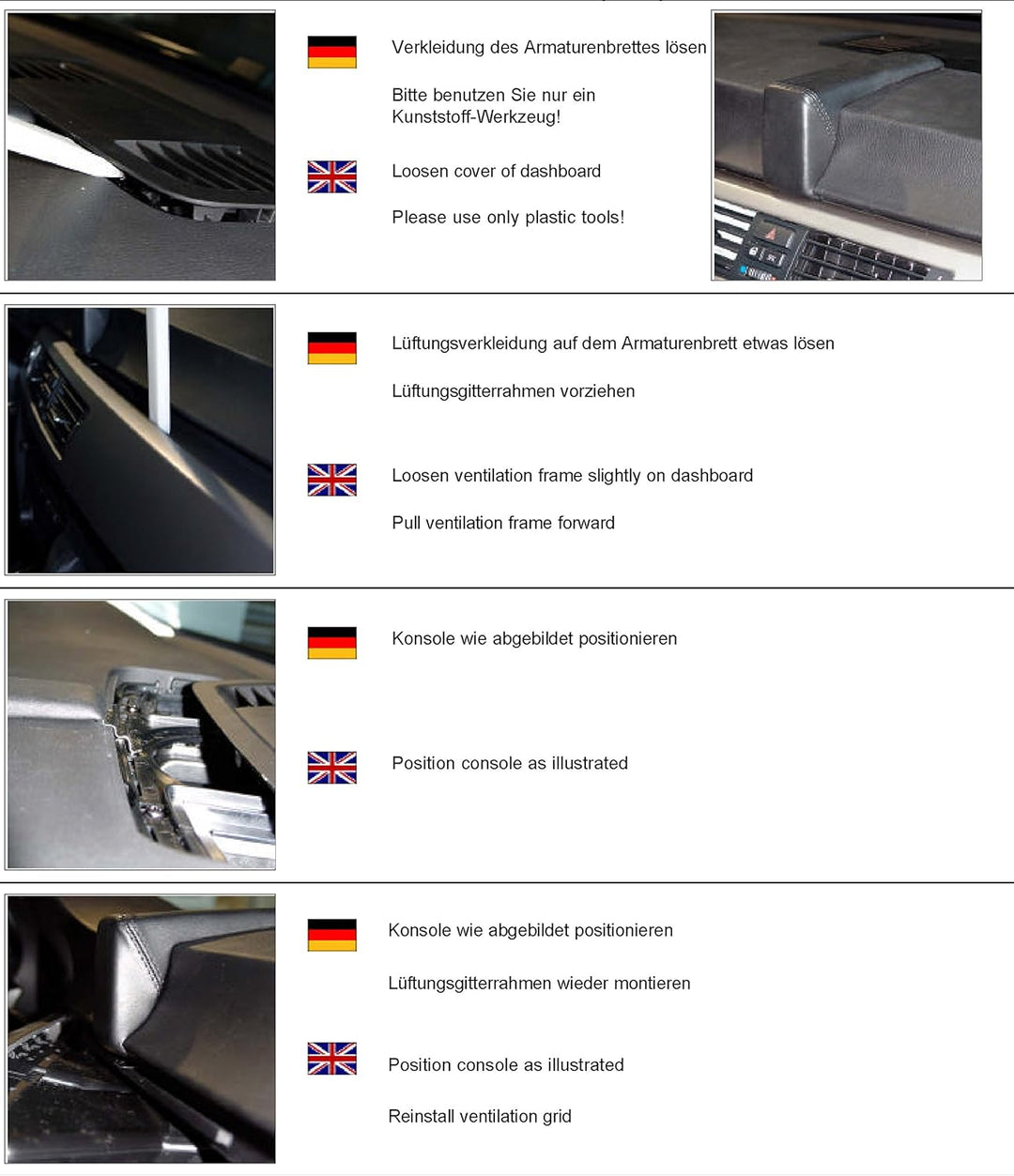 Kuda BMW 3-Serie Kfz-Halterung für Handy/Smartphone, Passivhalter, Schwarz, Leder, BMW 3 (E90/E91/E9