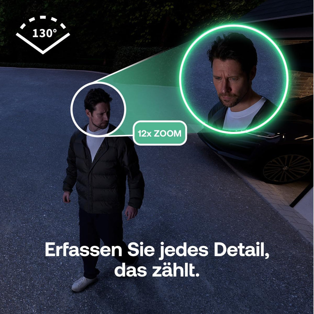 Arlo Essential 3 HD Akku Überwachungskamera Aussen WLAN, Kabellos, 1080p Video, Farbnachtsicht, Lich