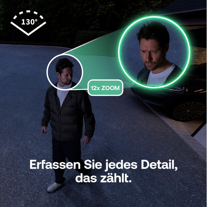 Arlo Essential 3 HD Akku Überwachungskamera Aussen WLAN, Kabellos, 1080p Video, Farbnachtsicht, Lich