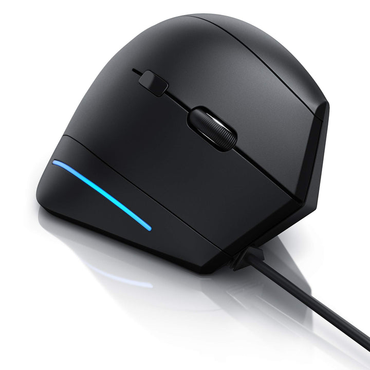 CSL - optische Vertikal USB Maus - vertikale kabelgebundene Ausführung - ergonomisches Design - Vorb