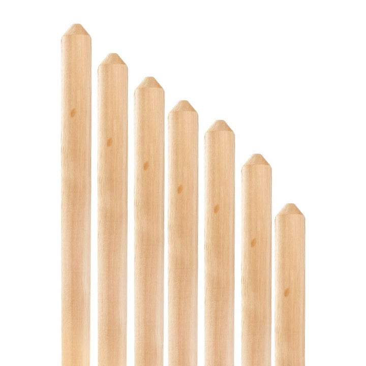 Mega Holz Zaunlatten Paket " Mallorca " 10 Stück aus Lärchenholz 120 cm Höhe Halbpalisade Zaun Brett